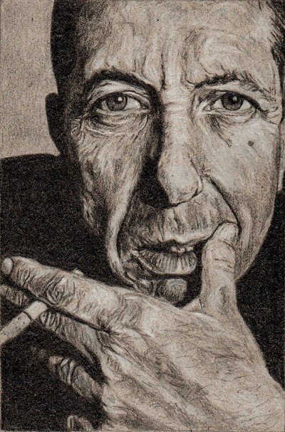 400x607 Leonard Cohen By Immith - Leonard Cohen Sketches