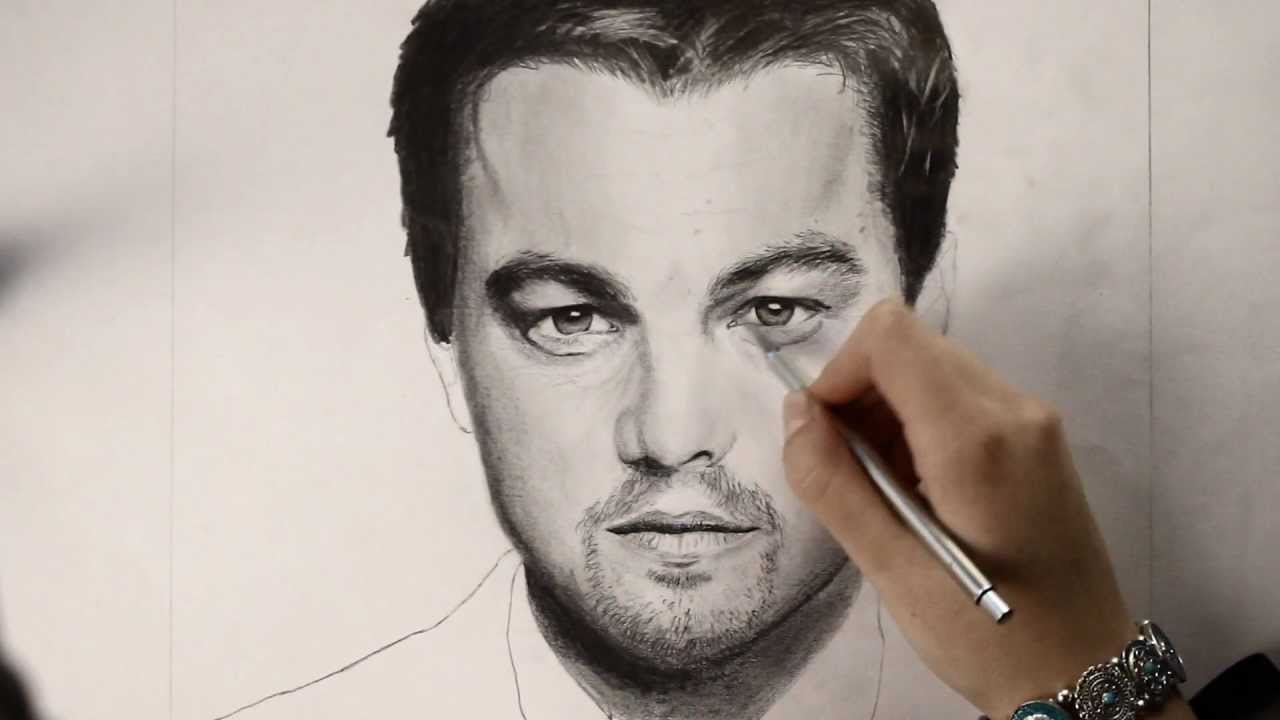 1280x720 Leonardo Dicaprio Speed Drawing - Leonardo Dicaprio Sketch