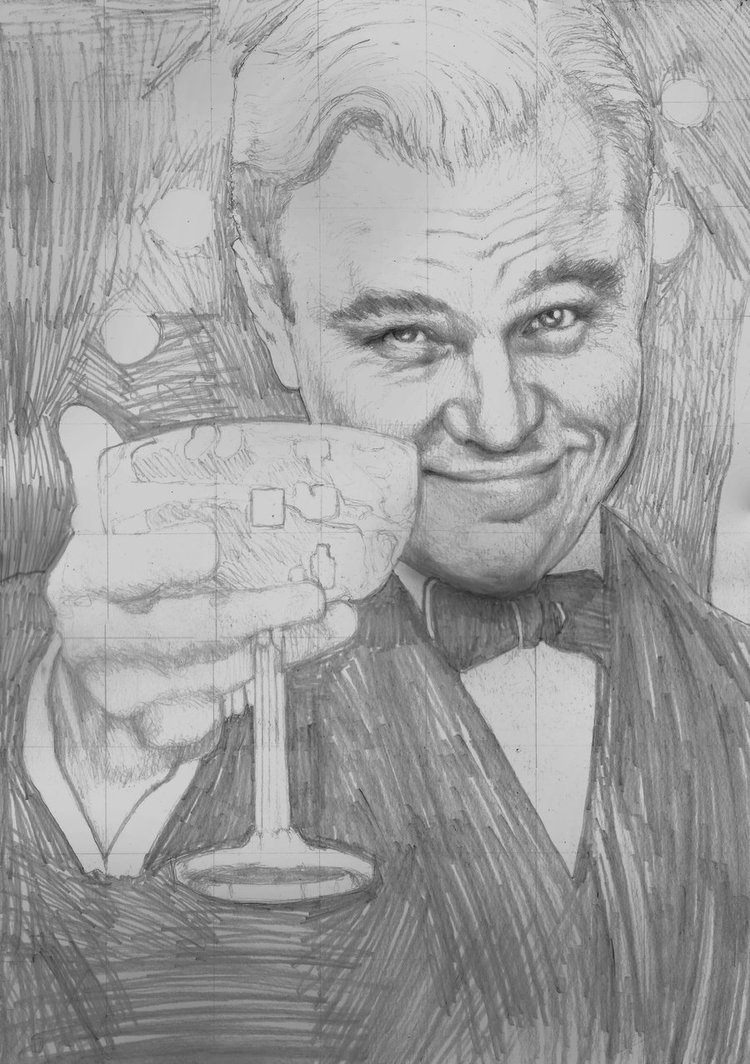 750x1064 Leonardo Dicaprio The Great Gatsby Sketch By Yankeestyle94 On - Leonardo Dicaprio Sketch