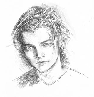 320x331 Leonardo Dicaprio Because I Love His Hair When He Was In Titanic - Leonardo Dicaprio Sketch