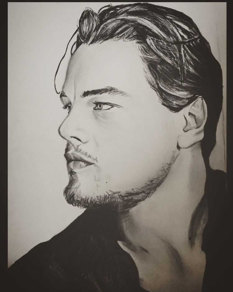 750x937 Leonardo Dicaprio Pencil Sketch Drawing Anna Greenwood Art - Leonardo Dicaprio Sketch