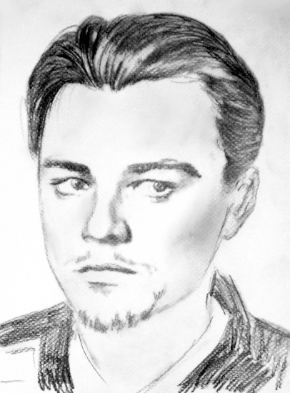 406x550 Portrait Of Leonardo Dicaprio By Artemesia On Stars Portraits - Leonardo Dicaprio Sketch