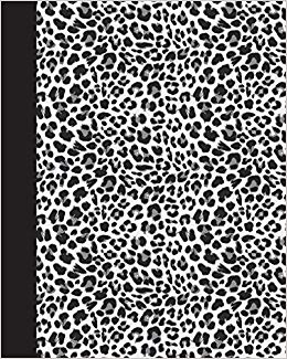 260x325 Sketch Journal Animal Print (Black And White Leopard) 8x10 - Leopard Print Sketch
