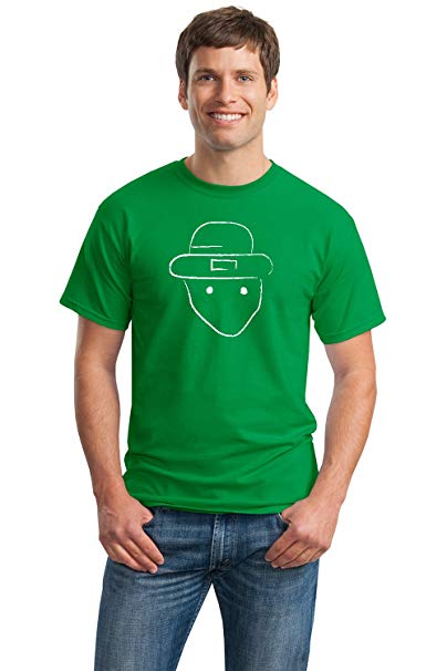404x606 Leprechaun Amateur Sketch Adult Unisex T Shirt Irish - Leprechaun Amateur Sketch