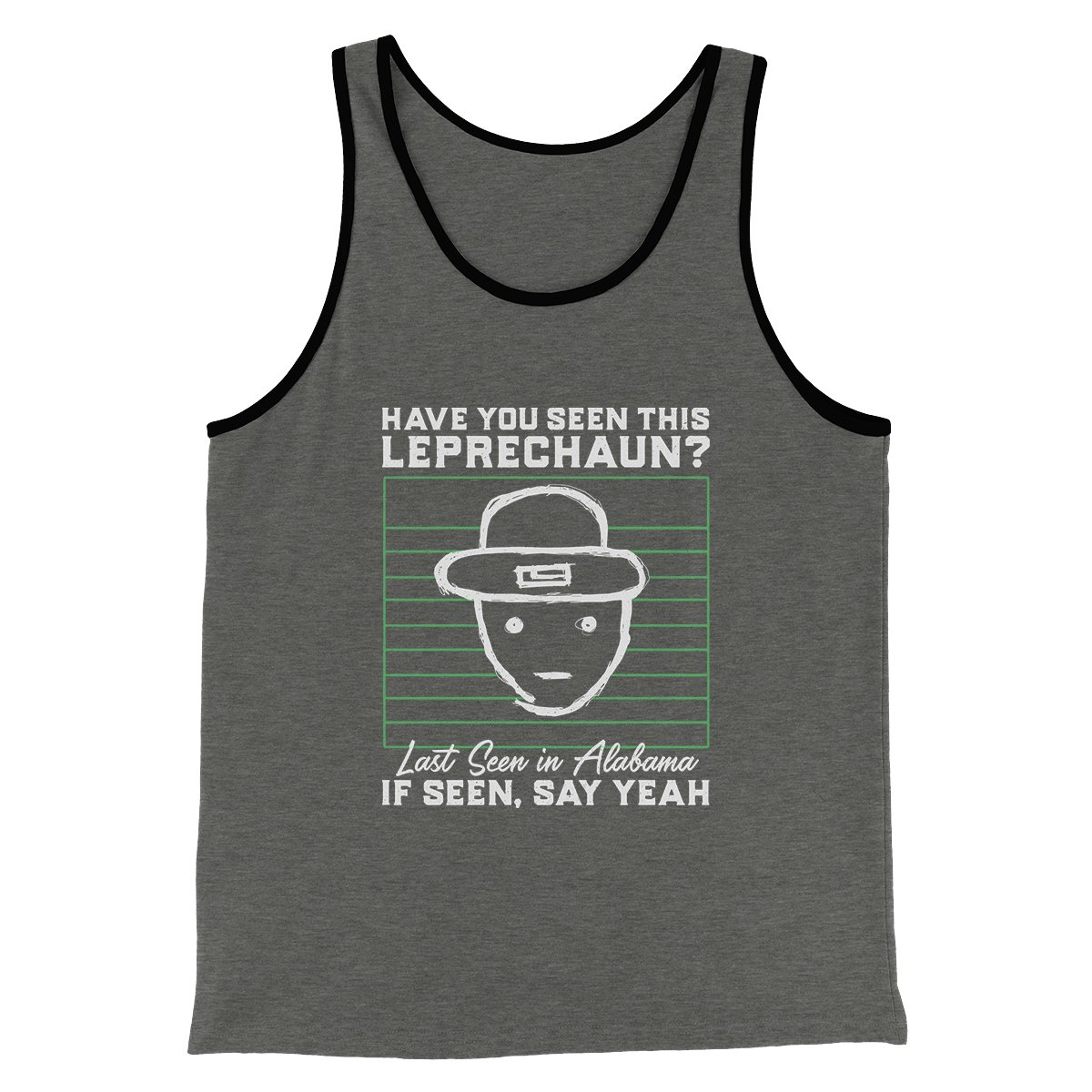 1200x1200 Alabama Leprechaun Amateur Sketch Menunisex Tank - Leprechaun Amateur Sketch