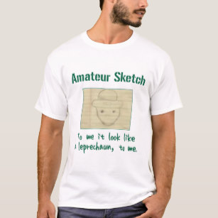 307x307 Leprechaun Amateur Sketch Gifts On Zazzle - Leprechaun Amatuer Sketch