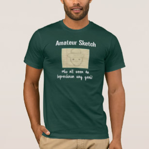 307x307 Amateur Sketch Gifts On Zazzle - Leprechaun Amatuer Sketch