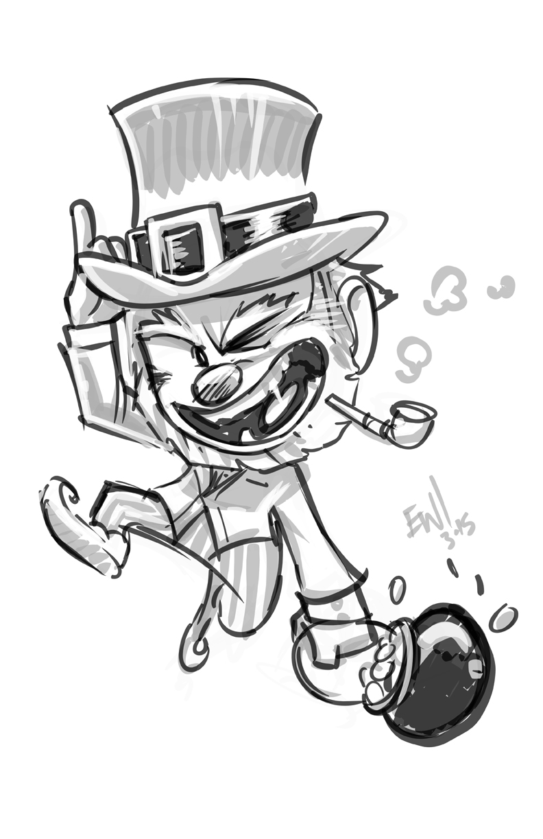 792x1224 Daily Discipline 15 Min Leprechaun Sketch Eryckwebbgraphics - Leprechaun Sketch