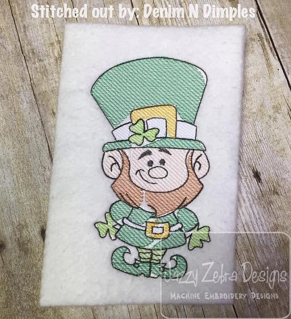 570x624 Leprechaun Sketch Embroidery Design By Jazzyzebradesigns - Leprechaun Sketch