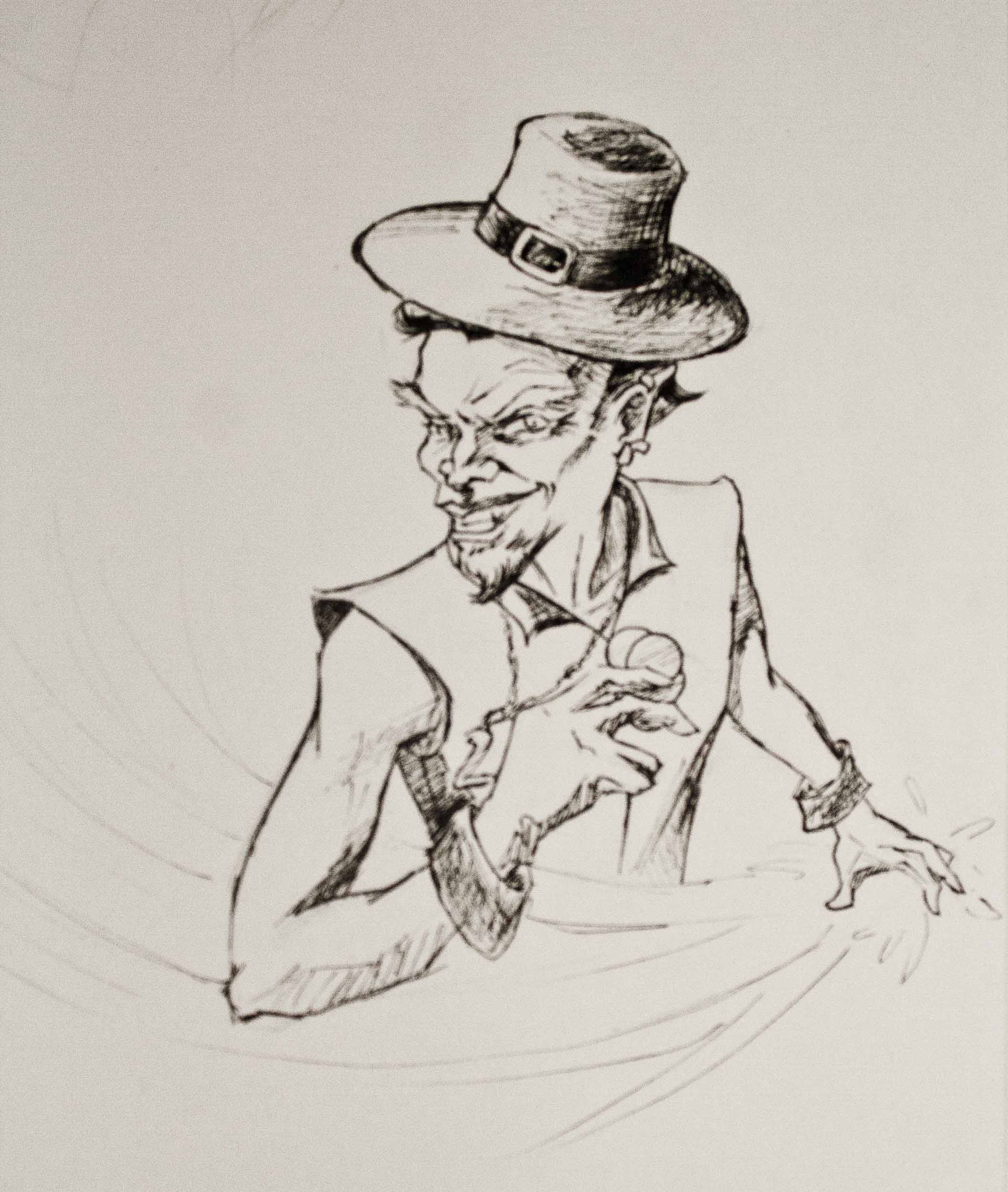 2113x2498 Leprechaun Sketch Tyra Willoughby Art - Leprechaun Sketch