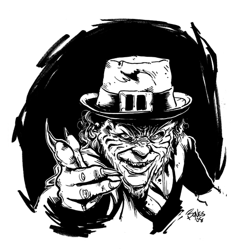 472x493 The Leprechaun By Mister Bones - Leprechaun Sketch Artist
