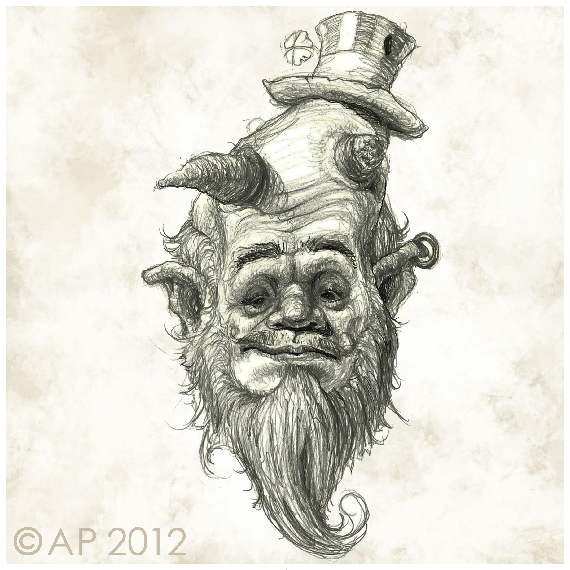 1840x1840 The Leprechaun Mr. Angel Perez - Leprechaun Sketch Artist