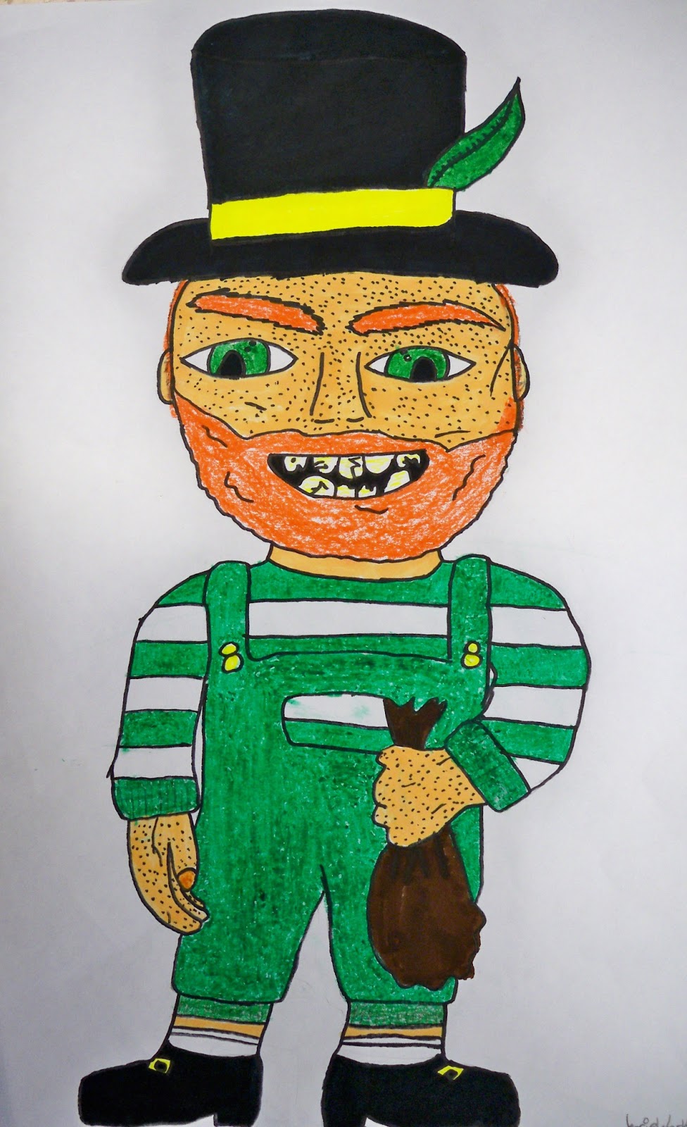 976x1600 The Lost Sock Sketch Artist In The Classroom, Helping To Catch - Leprechaun Sketch Artist