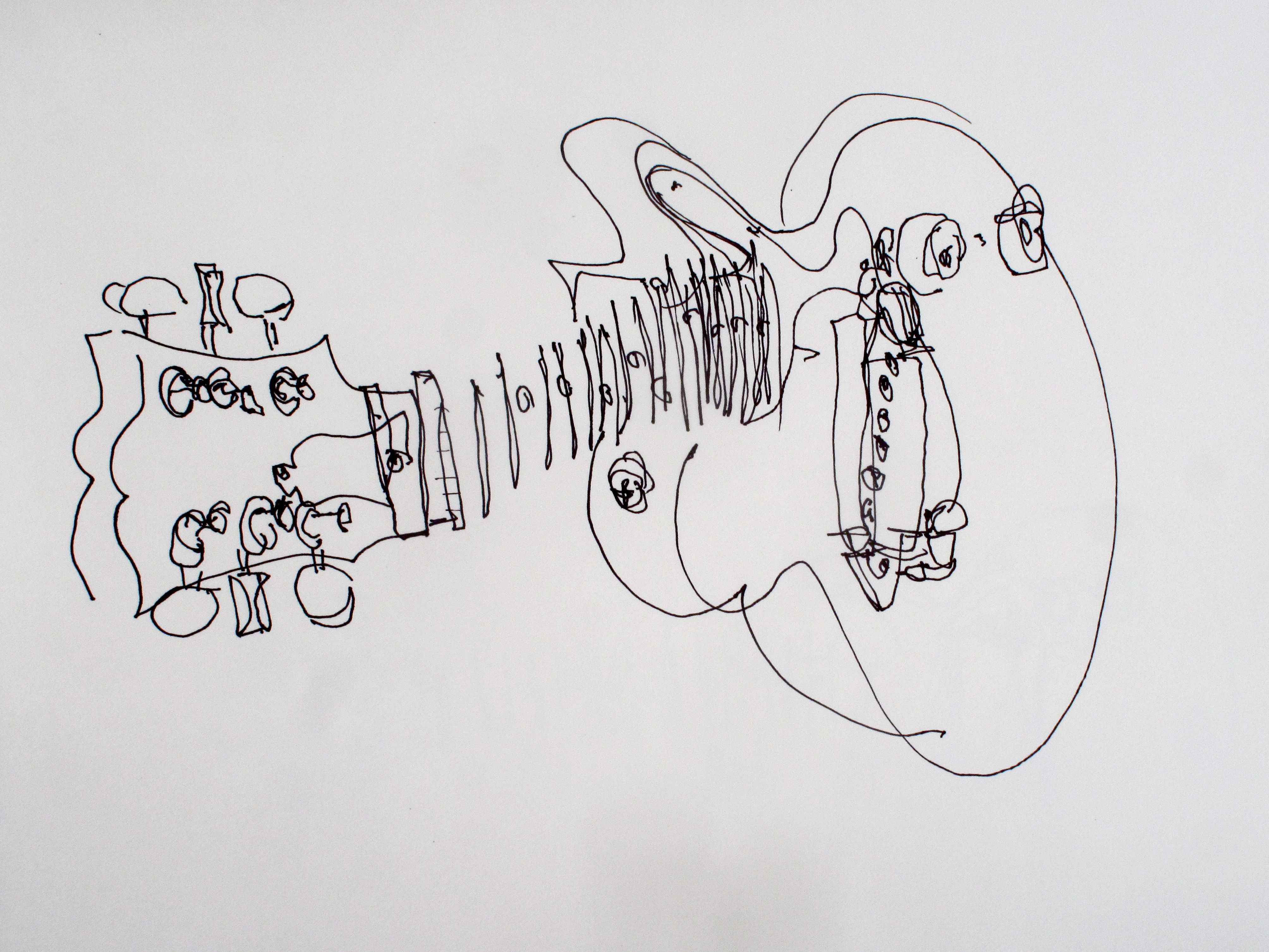 4016x3012 1955 Gibson Les Paul Jr Steemit - Les Paul Sketch