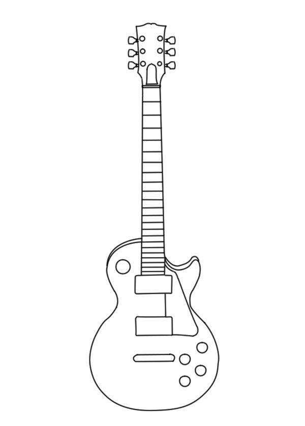 600x837 Les Paul Vector Outline +wip+ By On - Les Paul Sketch