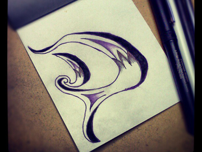 400x300 Letter D - Letter A Sketch