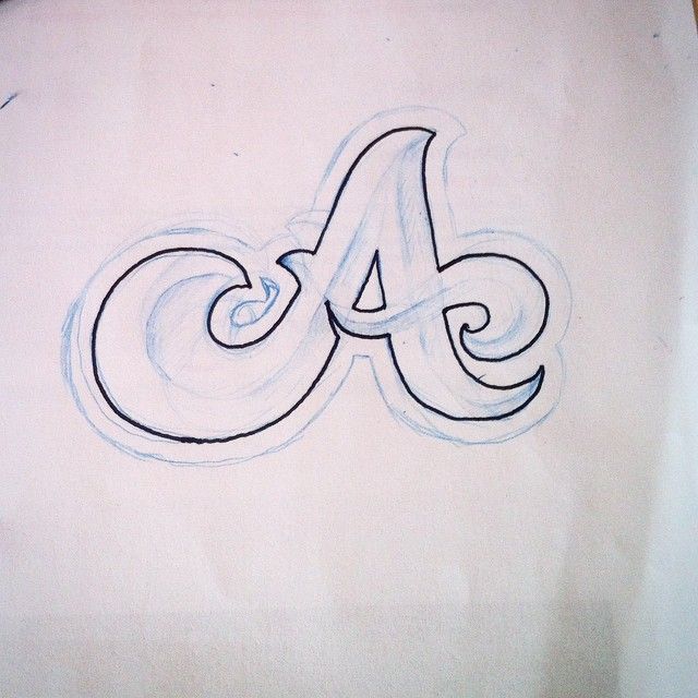 640x640 Clemover - Letter A Sketch