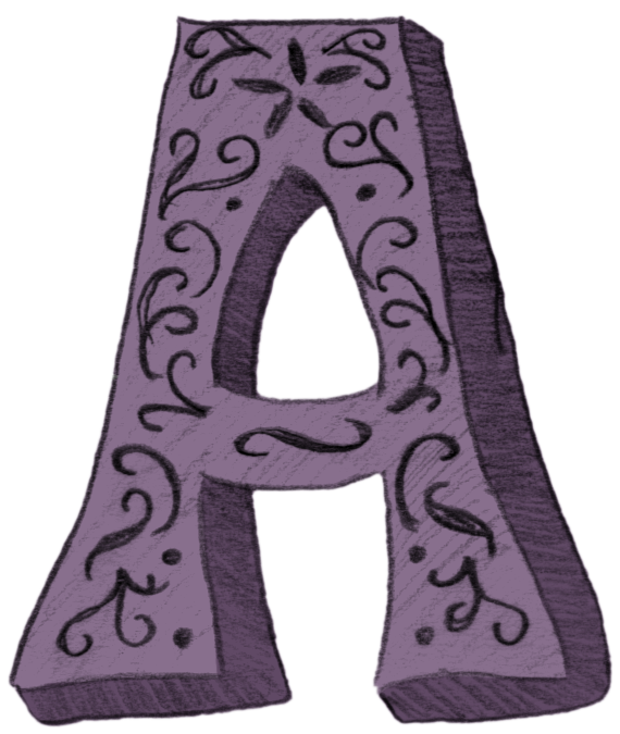 570x675 Sketch Letter A Geek Girl Life - Letter A Sketch