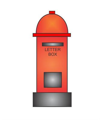 333x400 How To Draw A Letter Box In Some Easy Steps - Letter Box Sketch