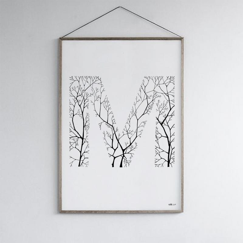 800x800 Handdrawn Poster Of The Letter M Dedetail - Letter M Sketch