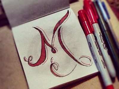 400x300 Letter M - Letter M Sketch