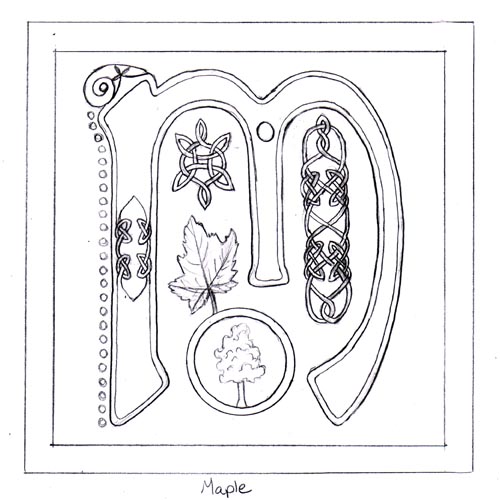 500x500 Letter M Sketch By Ladyfireoak - Letter M Sketch