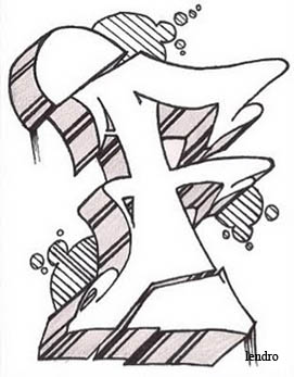 271x347 Graffiti Mawor Indilabel Sketch Alphabet Graffiti Letter F 3d - Letter S Sketch