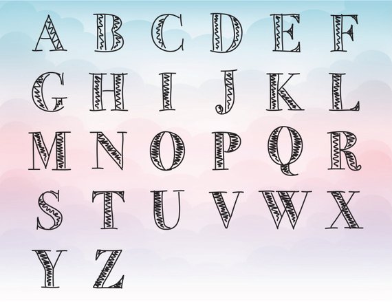 570x439 Sketch Chalk Monogram Letter Alphabet Letters Cutting Etsy - Letter S Sketch