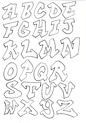 278x400 Trend Graffiti Alphabet Graffiti Sketch Letter A Z Black Book - Letter Sketch
