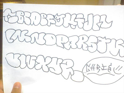 400x300 Arsaroceu Sketch Graffiti Alphabet Paper - Letter Sketch