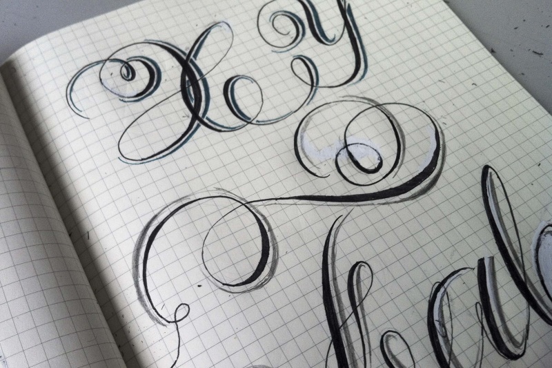 800x533 Sketching, Lettering, Drawing - Lettering Sketch