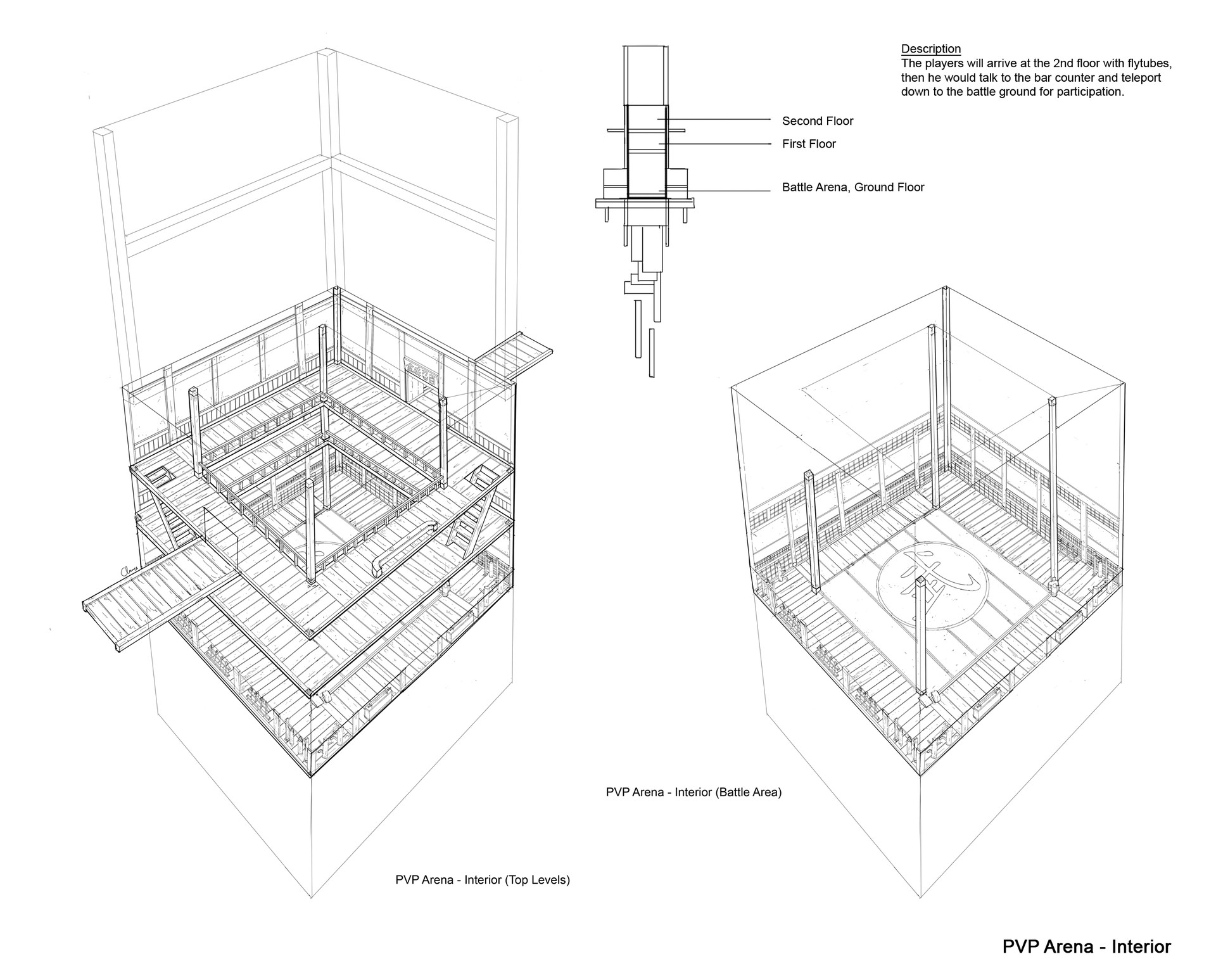 1920x1547 Artstation - Level Design Sketch