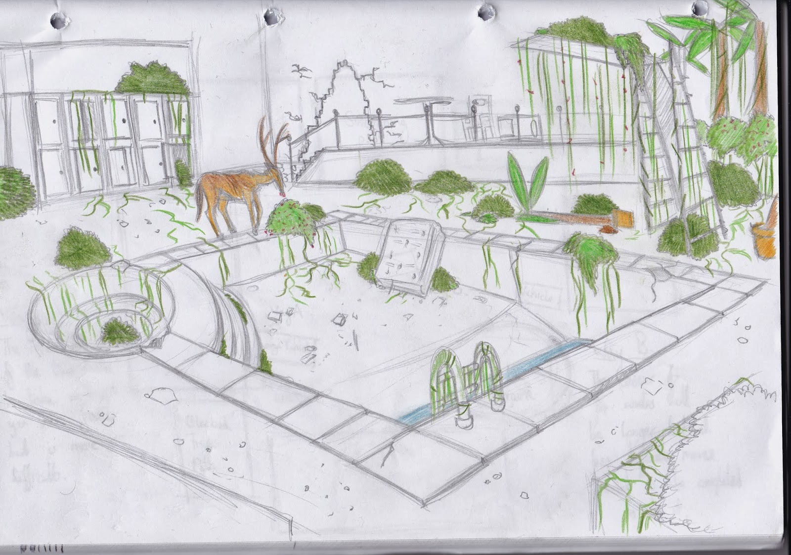 1600x1123 Parkour City Escape Level Design Sketches And Game Level Block Out - Level Design Sketch