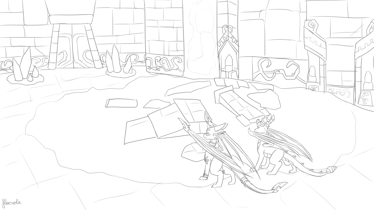 1280x719 Ruins Of Warfang - Level Sketch