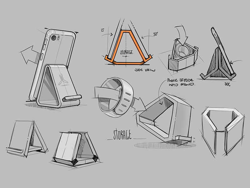 800x600 Jawku Stand Concept Popular Dribbble Shots - Lever Sketch