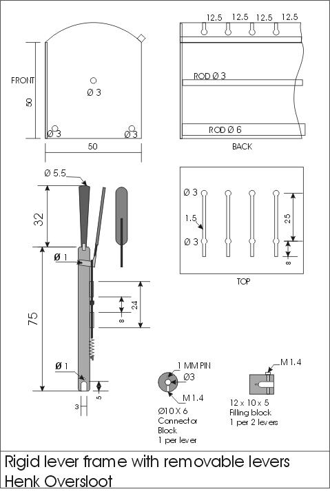 479x720 Simple Lever Frame - Lever Sketch