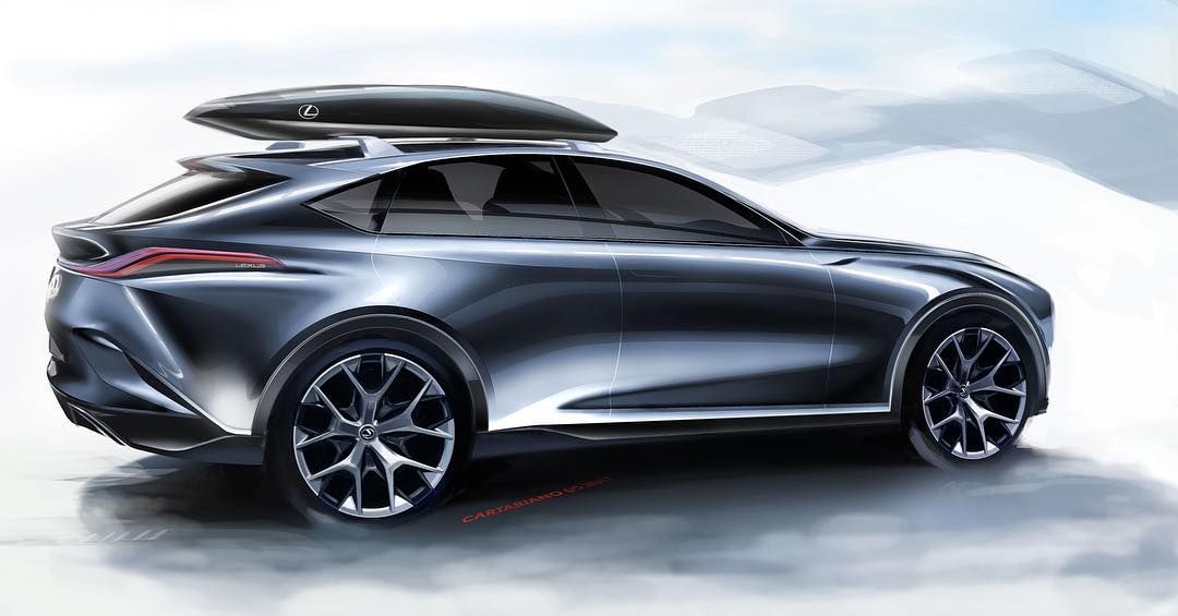 1080x565 Lexus Lf 1 Limitless Concept Official Sketch By Ian Cartabiano - Lexus Sketch