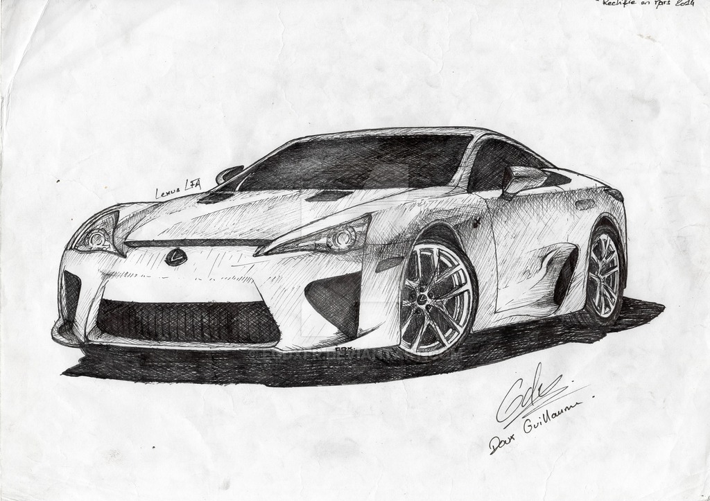 1024x723 Lexus Sketch Drawing Skill - Lexus Sketch