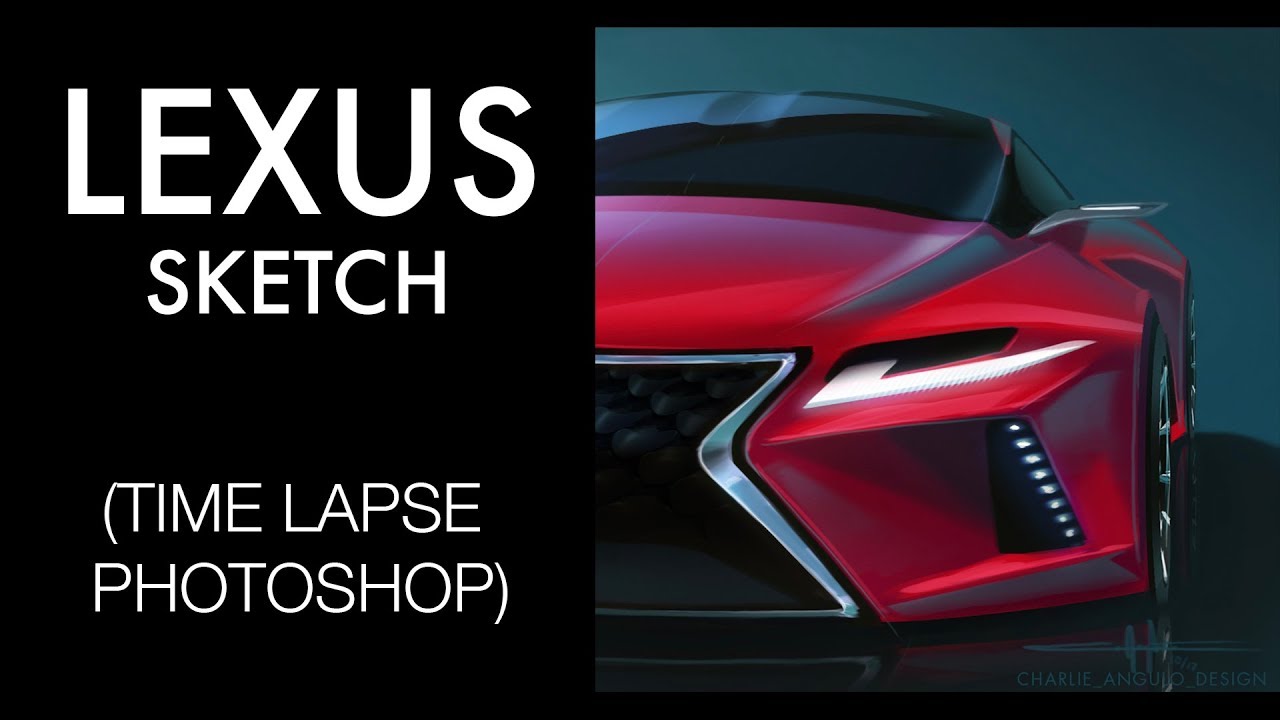 1280x720 The Photoshop [Episode 02] Lexus Sketch Demo - Lexus Sketch