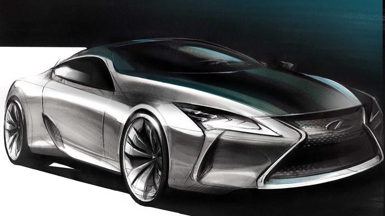1280x720 Car Design Sketch Amp Drawing - Lexus Sketch
