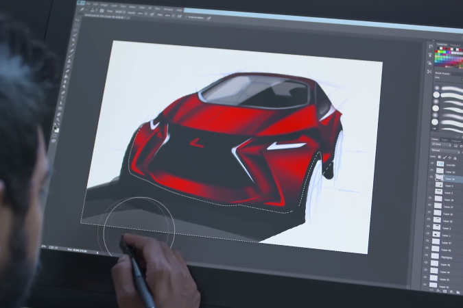 675x450 How To Draw A Car - Lexus Sketch