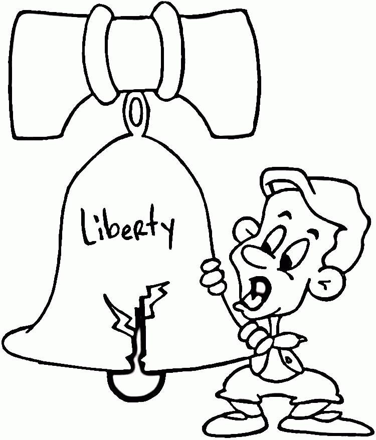 750x878 Liberty Bell Coloring - Liberty Bell Sketch