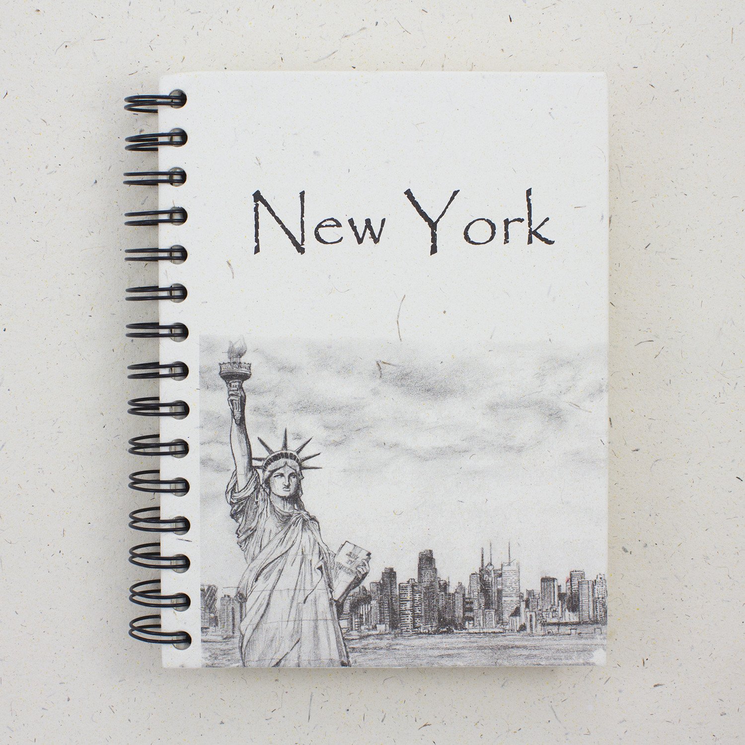 1500x1500 Mr. Ellie Pooh Handmade Fair Trade Gifts Large Notebook Statue - Liberty Sketch