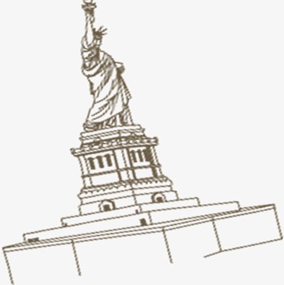 403x404 Sketch American Statue Of Liberty, Sketch, United States, Statue - Liberty Sketch