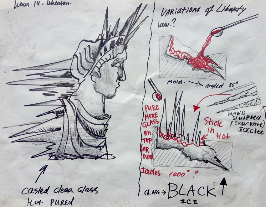 850x661 Variations Of Liberty. Additional Sculptures. Maria Koshenkova - Liberty Sketch