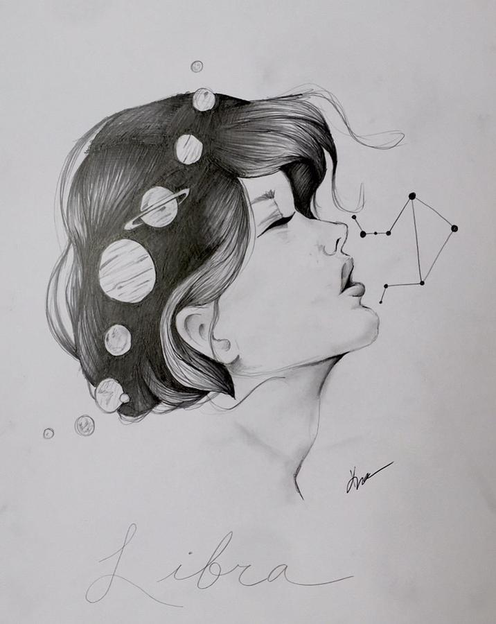 716x900 Libra Drawing By Kiera Mcintosh - Libra Sketch