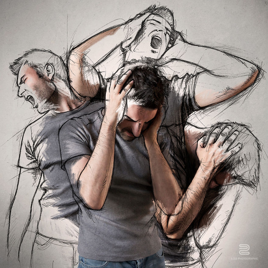 880x880 I Sketch On My Photos To Illustrate My Life Bored Panda - Life Sketch