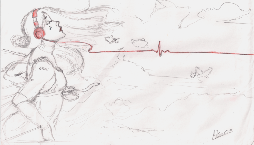 1024x584 Music Is My Life Sketch Tribute By Pyrotay - Life Sketch