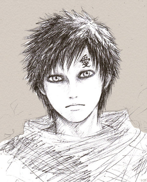 500x619 Gaara Real Life Sketch - Life Sketch