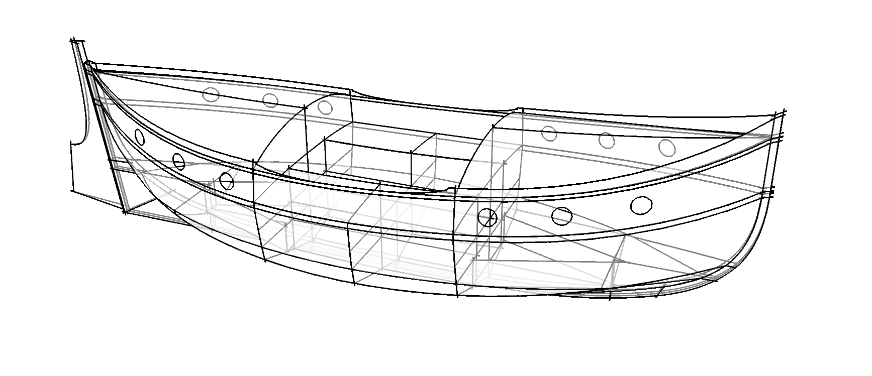 Whaleboat судно чертежи